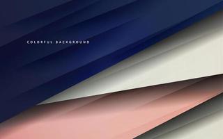 Abstract overlap layer navy blue background vector