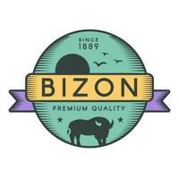 Bizon vector logo template