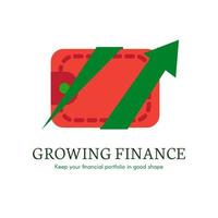 E-banking flat gradient icon vector