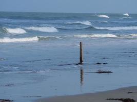 The beach of Juist island in germany photo