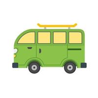 Van Flat Multicolor Icon vector