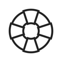 Swimming Tire Line Icon vector