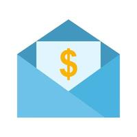 Send Payment Flat Multicolor Icon vector