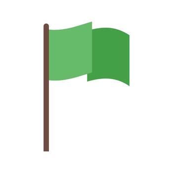 Flag Flat Multicolor Icon vector
