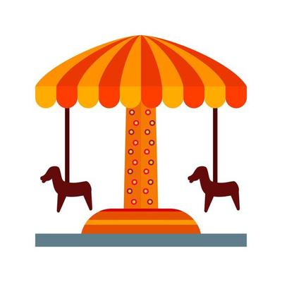 Amusement Park Flat Multicolor Icon