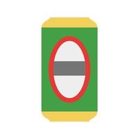 Beer Can II Flat Multicolor Icon vector