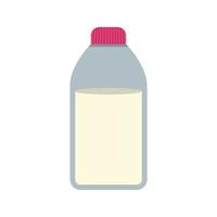 Milk Bottle Flat Multicolor Icon vector