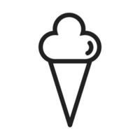 Cone icecream Line Icon