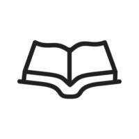 Open Book Line Icon vector