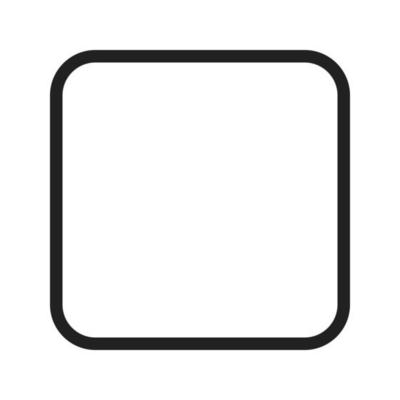 Square with Round Corner Line Icon