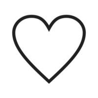 Heart Line Icon vector