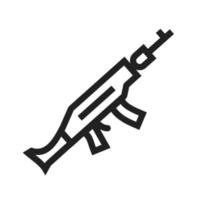 Gun Line Icon vector