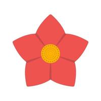 Flower Flat Multicolor Icon vector