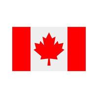 canadá, plano, multicolor, icono vector