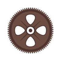 Cogwheel Flat Multicolor Icon vector