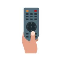 Holding Remote Flat Multicolor Icon vector