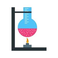 Experiment on Heat I Flat Multicolor Icon vector