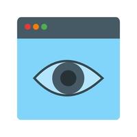 Web Design Flat Multicolor Icon vector