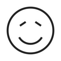 Shy Line Icon vector