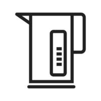 Electric Kettle Line Icon vector