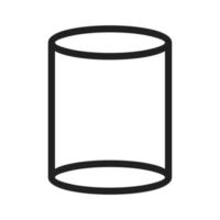 Cylinder Line Icon vector
