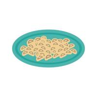 Gnocchi Flat Multicolor Icon vector