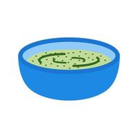 Green Sauce Flat Multicolor Icon vector