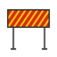 Barrier Flat Multicolor Icon vector