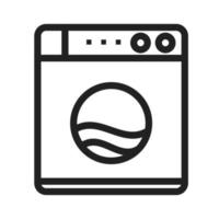 Washing Machine Line Icon vector