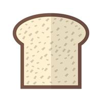 Toast Flat Multicolor Icon vector