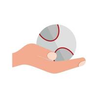 Holding Ball Flat Multicolor Icon vector