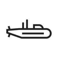 Submarine Line Icon vector