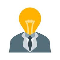 Brainstorming Flat Multicolor Icon vector