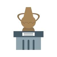 Jar on Display Flat Multicolor Icon vector