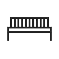 Bench Line Icon vector