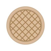 Waffle Flat Multicolor Icon vector