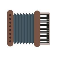 Accordion Flat Multicolor Icon vector