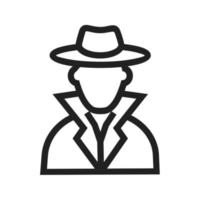 Criminal Line Icon vector