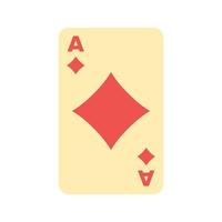 Diamonds Card Flat Multicolor Icon vector