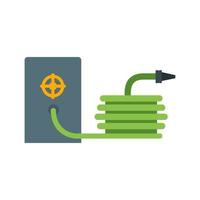 Water Hose Flat Multicolor Icon vector