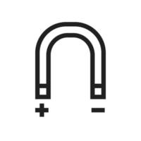 Magnet Line Icon vector