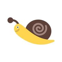 Snail Flat Multicolor Icon vector