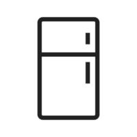 Refrigerator Line Icon vector