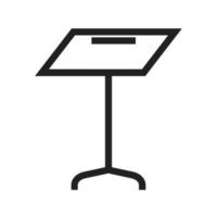 Stand Line Icon vector