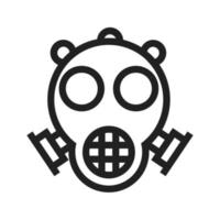 Oxygen Mask Line Icon vector