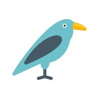 Bird Flat Multicolor Icon vector