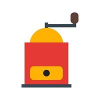 Coffee Grinder Flat Multicolor Icon vector