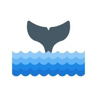 Oceans Flat Multicolor Icon vector