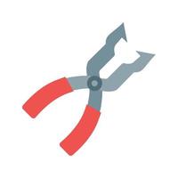 Pliers Flat Multicolor Icon vector