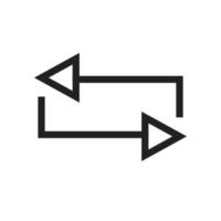 Repeat Line Icon vector